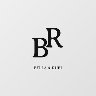 Autocollant Pour Fenêtre Conception de monogramme de mariage minimal élégan