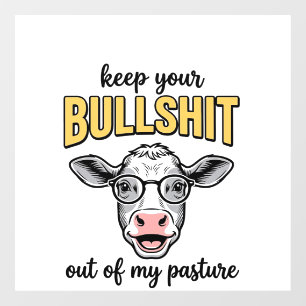 Autocollant Pour Fenêtre Conception de T-shirt vintage de pâturage de vache