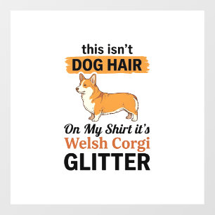 Autocollant Pour Fenêtre Conception de T-Shirt Welsh Corgi Pailleté Amoureu