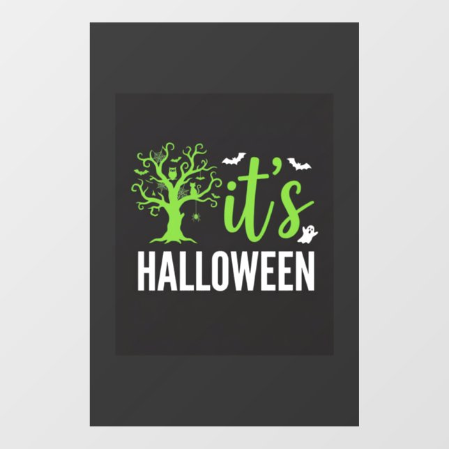 Autocollant Pour Fenêtre Conception vectorielle d'arbres de chauves-souris  (Feuille)