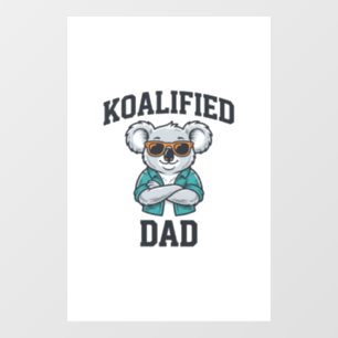 Autocollant Pour Fenêtre Conçu par Koalified Papa Mignon Koala Conception d