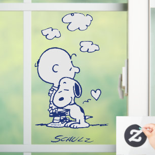 Autocollant Pour Fenêtre Confort et sécurité   Charlie & Snoopy Hug