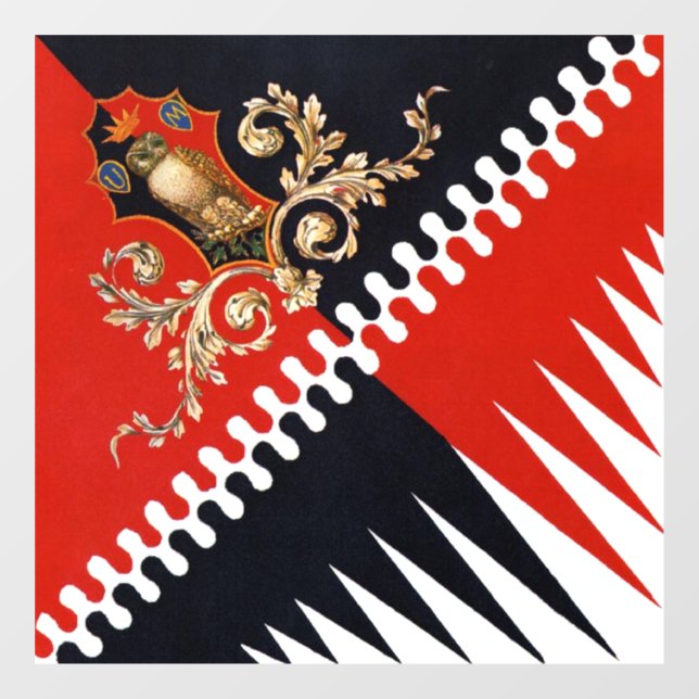 Autocollant Pour Fenêtre Contrada Priora della Civetta (Owl) Palio di Siena (Feuille)