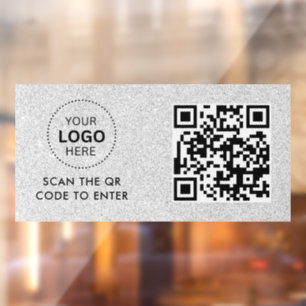 Autocollant Pour Fenêtre Contrôle d'accès Entrée du logo de l'entreprise