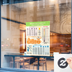 Autocollant Pour Fenêtre Conversion des mesures de cuisine de la cuisine be