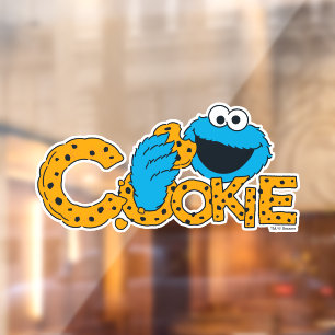 Autocollant Pour Fenêtre Cookie Monster   Cookie !