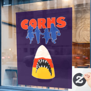 AUTOCOLLANT POUR FENÊTRE CORNES