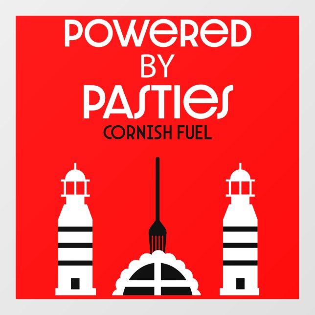 Autocollant Pour Fenêtre Cornwall Cornish Pasnish Anglais (Feuille)