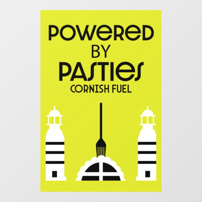 Autocollant Pour Fenêtre Cornwall Cornish Pasnish Anglais (Feuille)