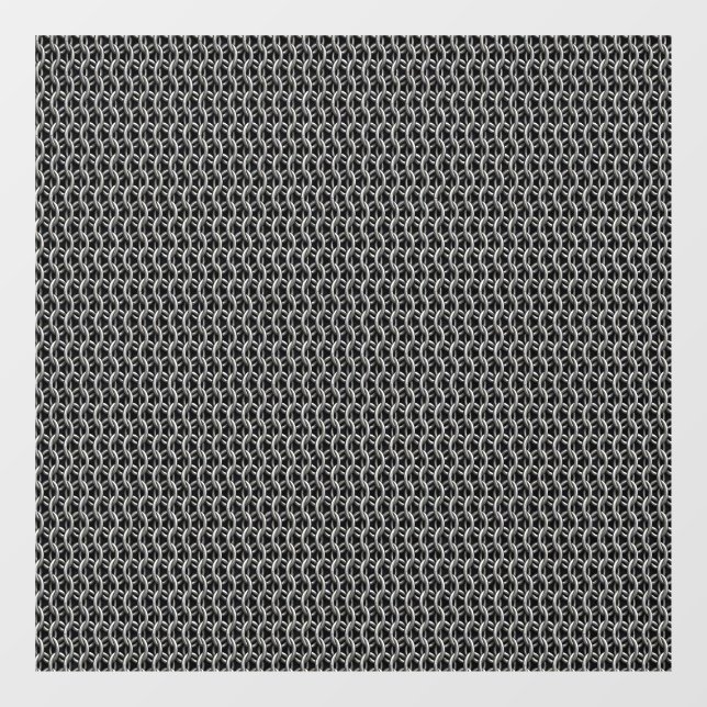 Autocollant Pour Fenêtre Cotte de mailles Armure Médiévale (Feuille)