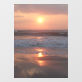 Autocollant pour fenêtre Coucher de soleil rose