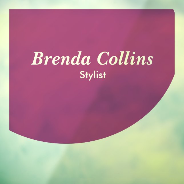 Autocollant Pour Fenêtre Courbe violette et blanc (Feuille 3)