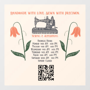 Autocollant Pour Fenêtre Couturière Machine à Coudre Vintage