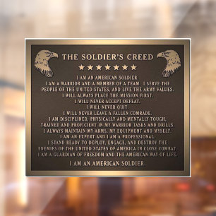 Autocollant Pour Fenêtre Creed du soldat