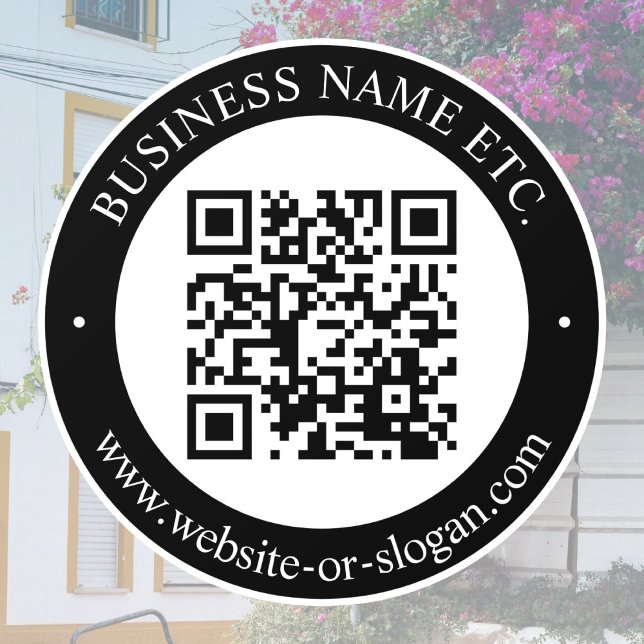 Autocollant Pour Fenêtre Créer un code QR et un texte personnalisable | Noi (Créateur téléchargé)