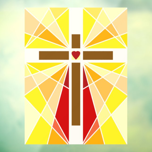 Autocollant Pour Fenêtre Croix du Christ (Feuille 3)