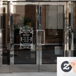 Autocollant Pour Fenêtre Customize Sunrise Restaurant Cafe Shop Open Hours