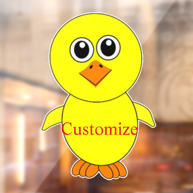 Autocollant Pour Fenêtre Cute Chick Thunder_Cove (Feuille 2)