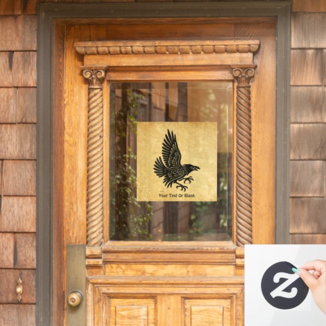 Autocollant Pour Fenêtre Danse Norse Raven (Porte d'accueil)