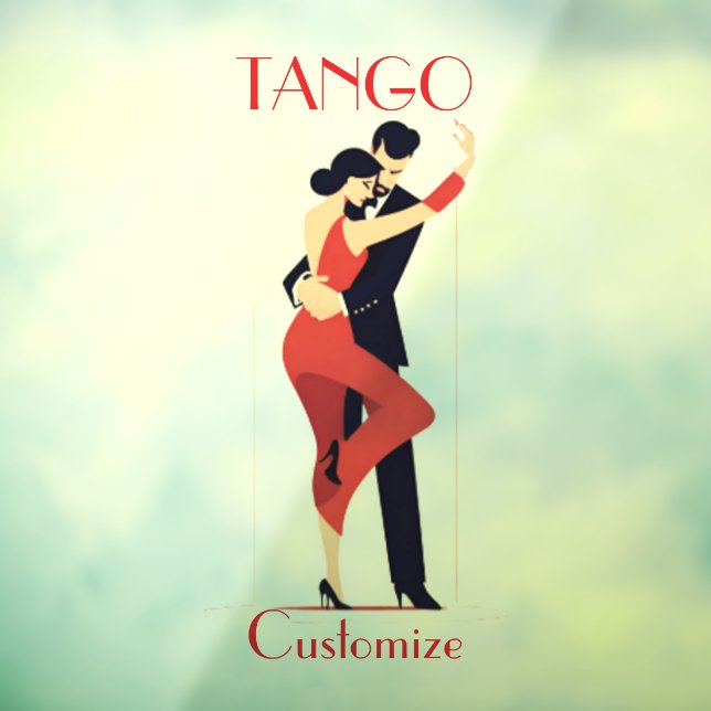 Autocollant Pour Fenêtre Danseurs de Tango Thunder_Cove (Feuille 3)