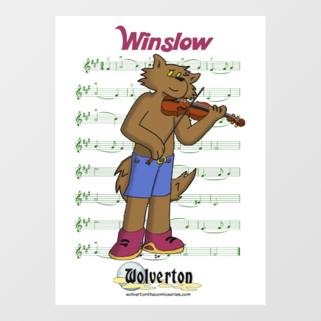 Autocollant pour fenêtre de Winslow (Feuille)
