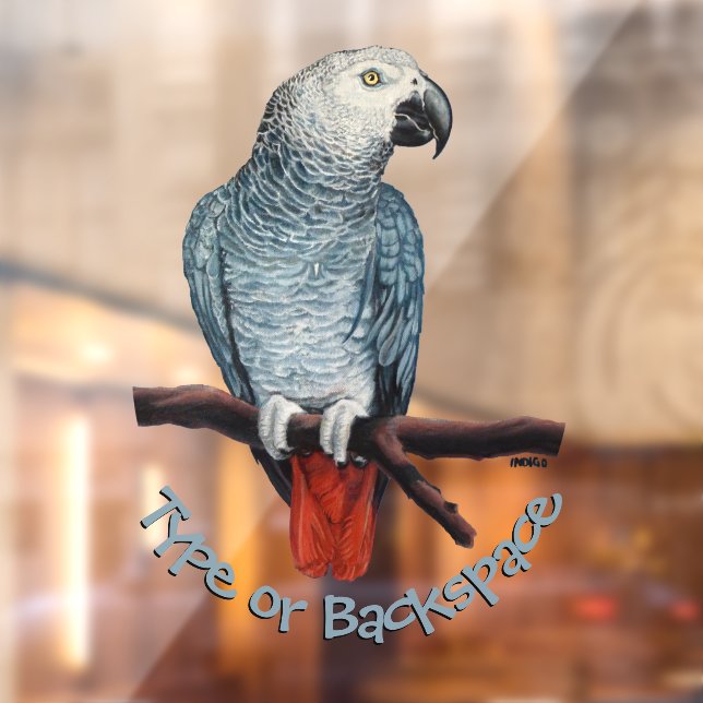 Autocollant Pour Fenêtre Décal de perroquet Clôture de fenêtre personnalisé (Feuille 2)