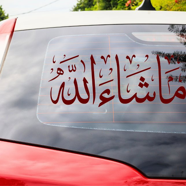 Autocollant Pour Fenêtre Décal de voiture de Mashallah (Créateur téléchargé)