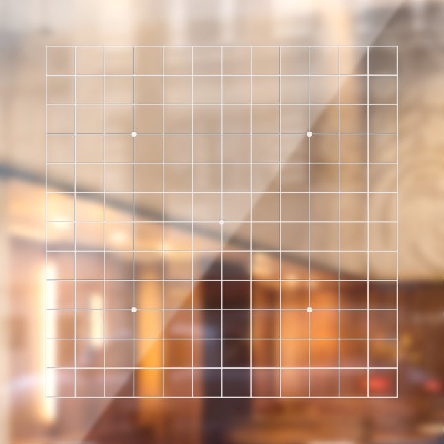 Autocollant Pour Fenêtre Décal transparent de lignes blanches gravées de 13 (Feuille 2)