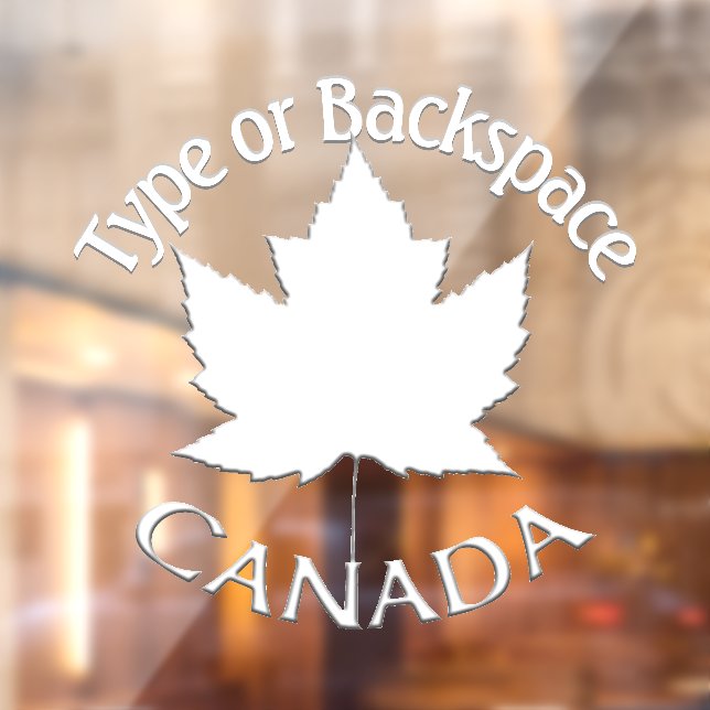 Autocollant Pour Fenêtre Décalage Canada Personnalisez la vignette Cool Can (Feuille 2)
