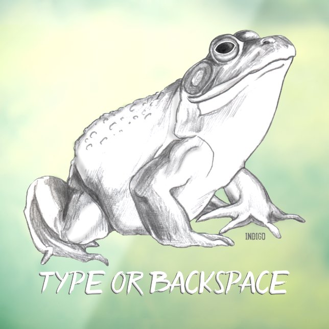 Autocollant Pour Fenêtre Décalage de grenouille personnalisée Décalage de f (Feuille 3)