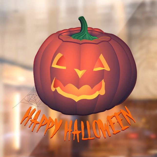 Autocollant Pour Fenêtre Décalage de la fenêtre Citrouille personnalisée Ha (Feuille 2)