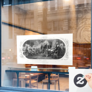 Autocollant Pour Fenêtre Déclaration d'indépendance : Projet de loi de 2 $,