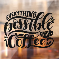 Décor de la cafétéria - café 