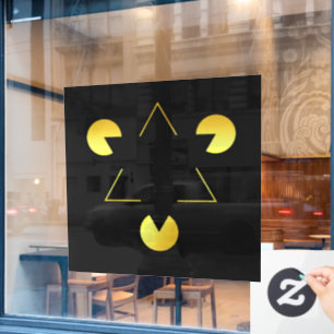 Autocollant Pour Fenêtre Décor de mur d'illusion d'étoile d'or