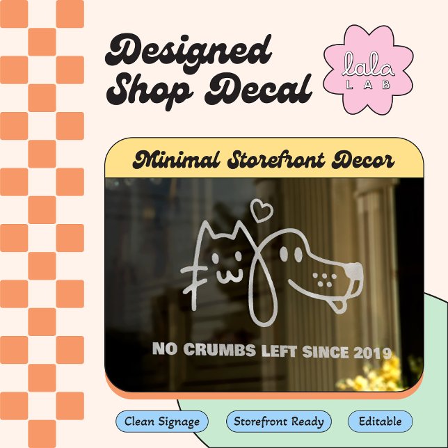 Autocollant Pour Fenêtre Décoration autocollante pour vitrine de magasin d' (Créateur téléchargé)