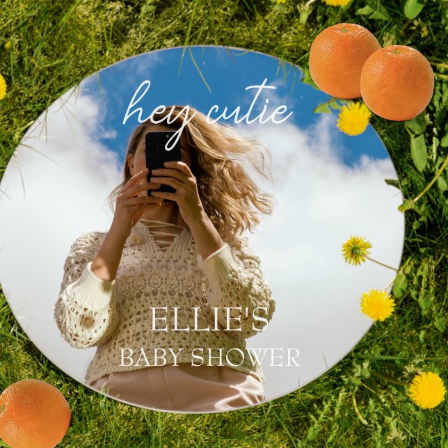 Autocollant Pour Fenêtre Décoration Baby shower Little Cutie (Hey Cutie | Little Cutie is on the Way Baby Shower Decor)