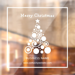 Autocollant Pour Fenêtre Décoration de fenêtre de sapin de Noël blanc pour 