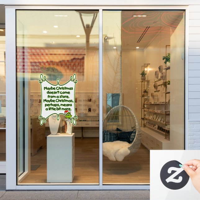 Autocollant Pour Fenêtre décoration de Noël  (Vitrine du magasin)
