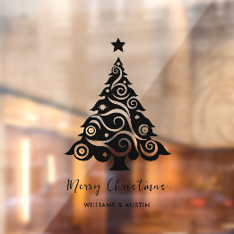 Autocollant Pour Fenêtre Décoration de vitrine pour entreprise de Noël