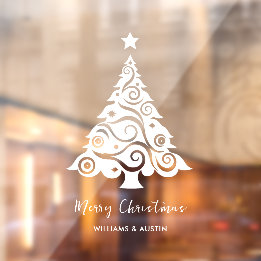 Autocollant Pour Fenêtre Décoration de vitrine pour entreprise de Noël