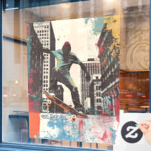 Décoration Murale de Magasin de Skateboard Faire d