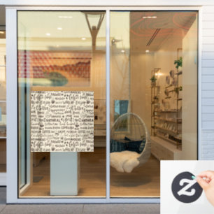 Autocollant Pour Fenêtre décors café, moderne 