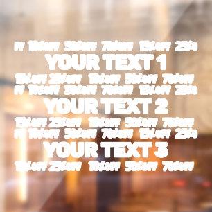 Autocollant Pour Fenêtre Décret de fenêtre de vente modifiable