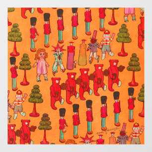 Autocollant Pour Fenêtre Défilé de jouets de Noël vintage 1907 Magazine Puc