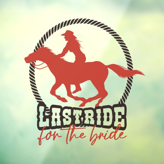 Autocollant Pour Fenêtre Dernier Roulé Rouge Pour La Mariée (Feuille 3)