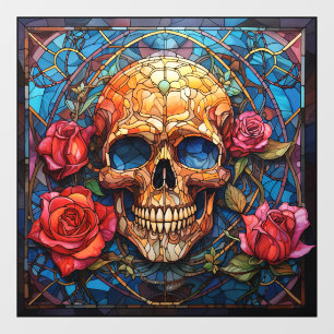 Autocollant Pour Fenêtre Design de squelette en verre