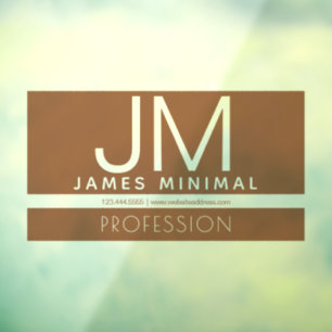 Autocollant Pour Fenêtre Design moderne   Brown et transparent