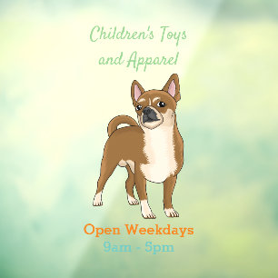 Autocollant Pour Fenêtre Dessin de Chihuahua pour chien