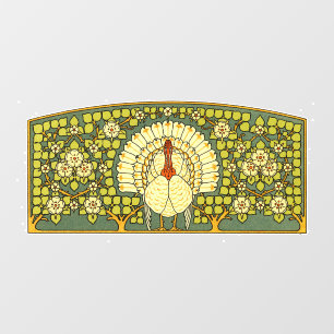 Autocollant Pour Fenêtre dinde Art nouveau