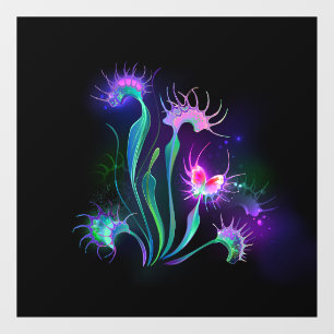 Autocollant Pour Fenêtre Dionaea piège lumineux